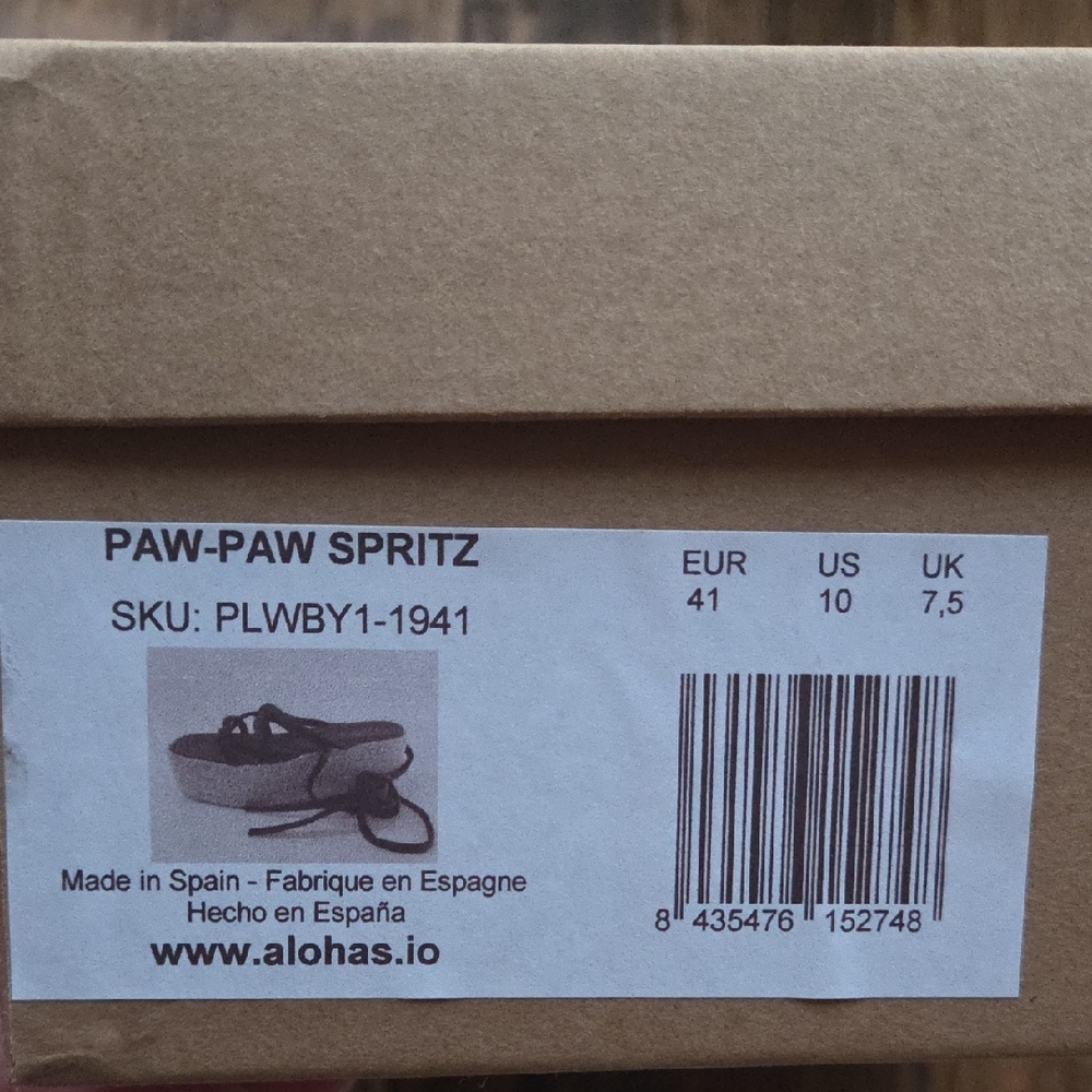 ALOHAS Paw Paw Spritz Orange Espadrille Flatform Sandals. NWT. Size 41 - Picture 2 of 7